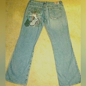 True Religion Lady Godiva Embroidered Jeans